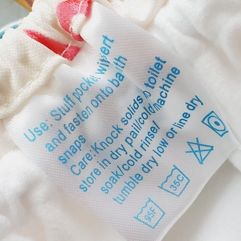 Cloth Pocket Diaper Set Multicolor Prints Reusable Eco-Friendly OS 5pk‎